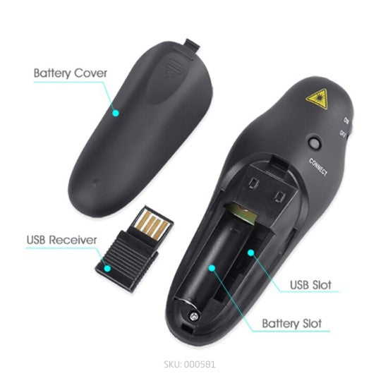 2.4GHz USB Wireless Presenter Laser Pointer