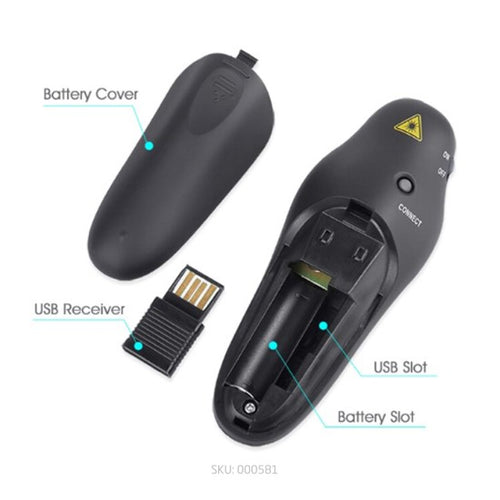 2.4GHz USB Wireless Presenter Laser Pointer